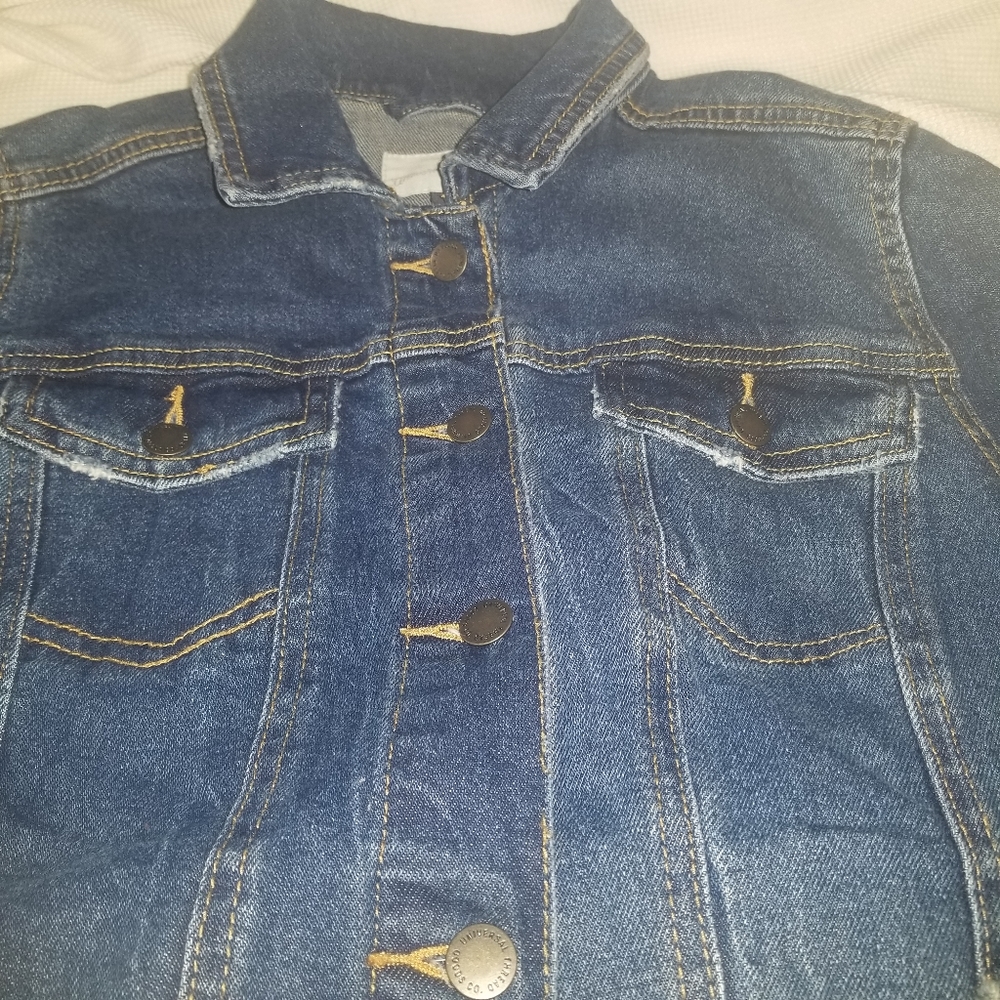 Universal Thread Destressed Denim Jacket - image 2